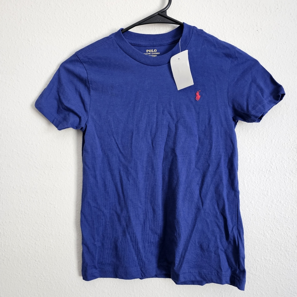 Boys polo t shirt, size 6, blue NWT